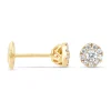 Diamond Point Geelgouden Oorsieraden|Diamanten Oorsieraden<Geelgouden oorsieraden, 0.41 ct diamant, Hearts & Arrows
