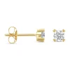 Diamond Point Geelgouden Oorsieraden|Fijne Oorsieraden<Geelgouden oorsieraden, 0.48 ct diamant, Hearts & Arrows