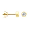 Diamond Point Geelgouden Oorsieraden|Diamanten Oorsieraden<Geelgouden oorsieraden, 0.40 ct diamant, Hearts & Arrows
