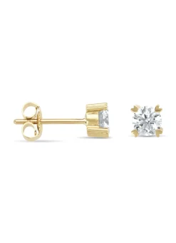Diamond Point Geelgouden Oorsieraden|Diamanten Oorsieraden<Geelgouden oorsieraden, 0.80 ct diamant, Hearts & Arrows