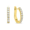 Diamond Point Geelgouden Oorsieraden|Diamanten Oorsieraden<Geelgouden oorsieraden, 0.50 ct diamant, Hearts & Arrows