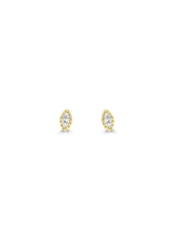 Diamond Point Geelgouden Oorsieraden|Diamanten Oorsieraden<Geelgouden oorsieraden, 0.08 ct diamant, Joy