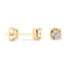 Diamond Point Geelgouden Oorsieraden|Geelgouden Bruidssieraden<Geelgouden oorsieraden, 0.10 ct diamant, Solitair