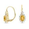 Diamond Point Geelgouden Oorsieraden|Oorsieraden Met Kleurstenen<Geelgouden oorsieraden, 1.21 ct gele saffier, Eden