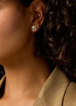 Diamond Point Geelgouden Oorsieraden|Oorsieraden Met Kleurstenen<Geelgouden oorsieraden, 3.43 ct groene amethist, Fiësta