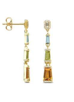Diamond Point Geelgouden Oorsieraden|Oorsieraden Met Kleurstenen<Geelgouden oorsieraden, 0.65 ct peridoot, Gallery