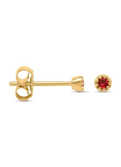 Diamond Point Geelgouden Oorsieraden|Oorsieraden Met Kleurstenen<Geelgouden oorsieraden, 0.10 ct robijn, Joy