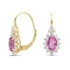 Diamond Point Geelgouden Oorsieraden|Oorsieraden Met Kleurstenen<Geelgouden oorsieraden, 1.21 ct roze saffier, Eden