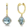 Diamond Point Geelgouden Oorsieraden|Oorsieraden Met Kleurstenen<Geelgouden oorsieraden, 4.33 ct topaas, Fiësta