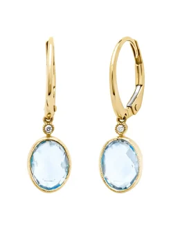 Diamond Point Geelgouden Oorsieraden|Oorsieraden Met Kleurstenen<Geelgouden oorsieraden, 3.17 ct topaas, Philosophy