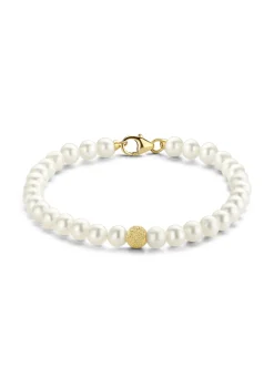 Diamond Point Geelgouden Armbanden|Parel Armbanden<Geelgouden parelarmband Rivièra