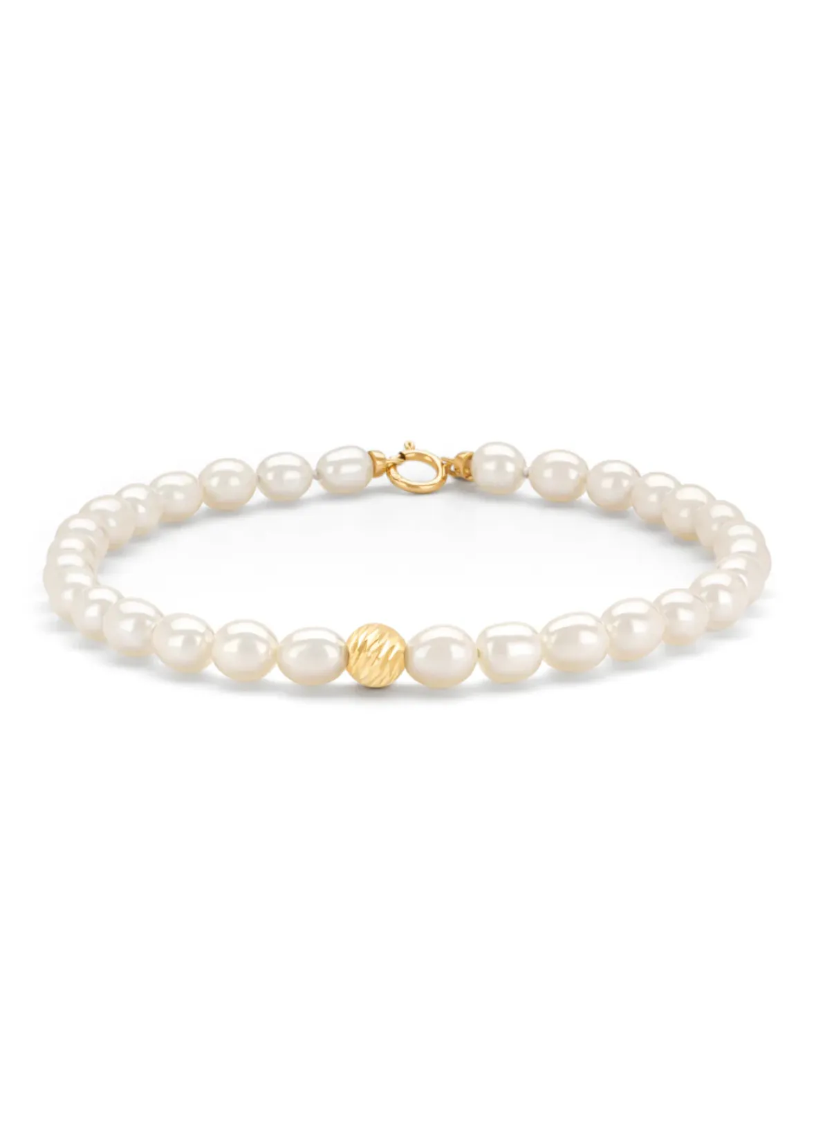 Diamond Point Geelgouden Armbanden|Parel Armbanden<Geelgouden parelarmband Rivièra