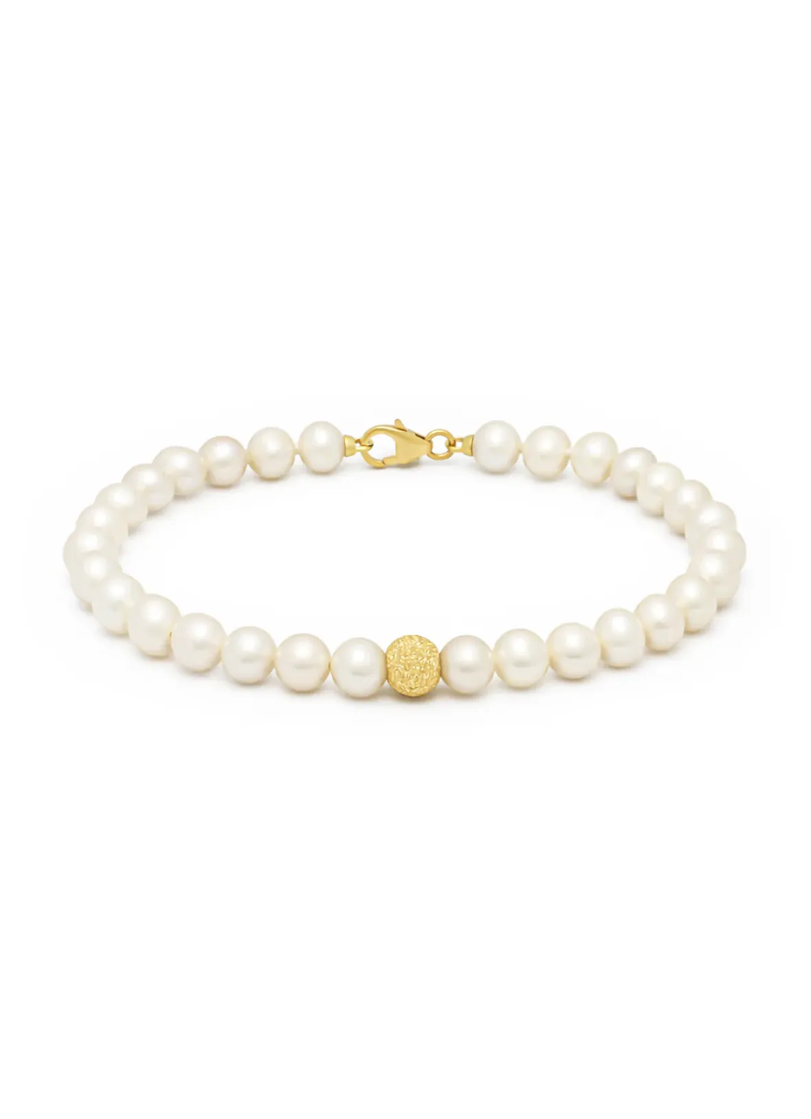 Diamond Point Geelgouden Armbanden|Parel Armbanden<Geelgouden parelarmband Rivièra