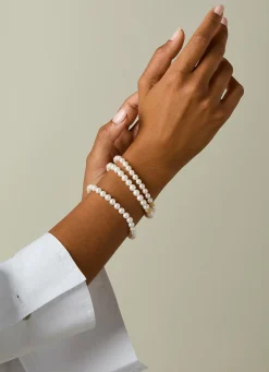 Diamond Point Geelgouden Armbanden|Parel Armbanden<Geelgouden parelarmband Rivièra