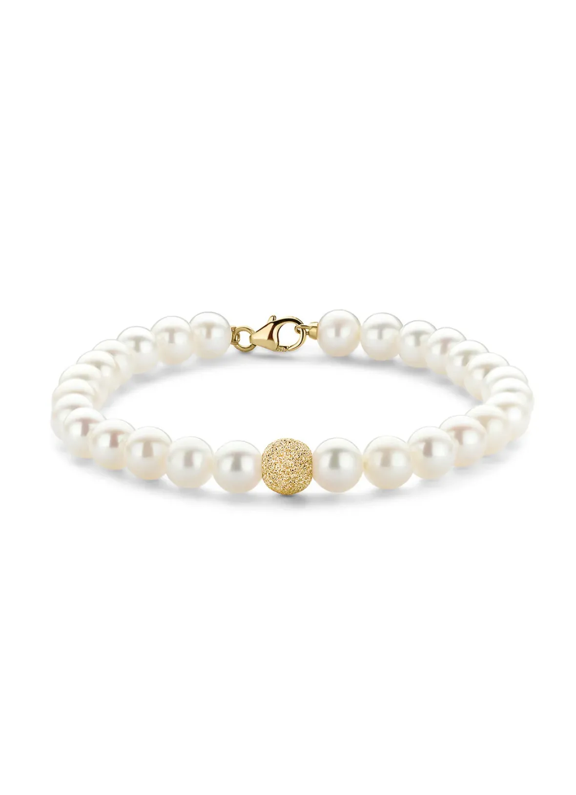 Diamond Point Geelgouden Armbanden|Parel Armbanden<Geelgouden parelarmband Rivièra