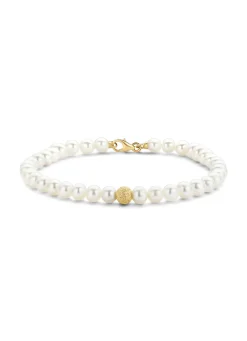 Diamond Point Geelgouden Armbanden|Parel Armbanden<Geelgouden parelarmband Rivièra
