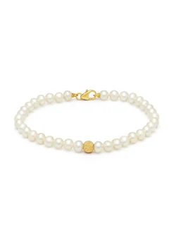Diamond Point Geelgouden Armbanden|Parel Armbanden<Geelgouden parelarmband Rivièra