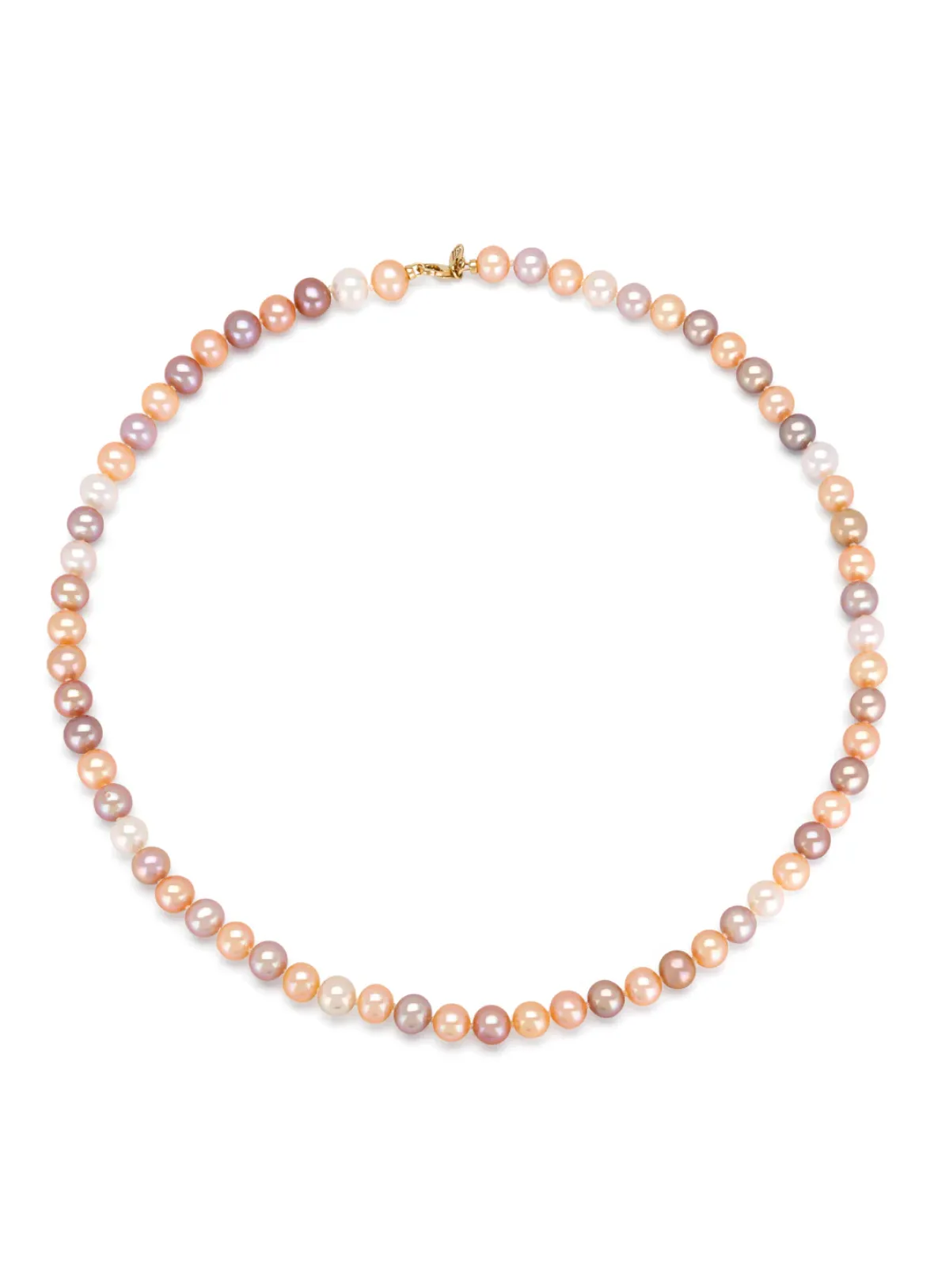 Diamond Point Geelgouden Colliers|Parelkettingen<Geelgouden parelketting Rivièra