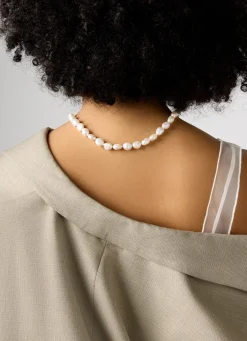 Diamond Point Geelgouden Colliers|Parelkettingen<Geelgouden parelketting Rivièra