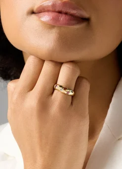 Diamond Point Geelgouden Ringen|Ringen Met Kleurstenen<Geelgouden ring, BOLD