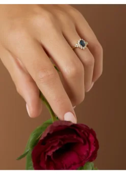 Diamond Point Geelgouden Ringen|Ringen Met Kleurstenen<Geelgouden ring, 0.60 ct blauwe saffier, Eden