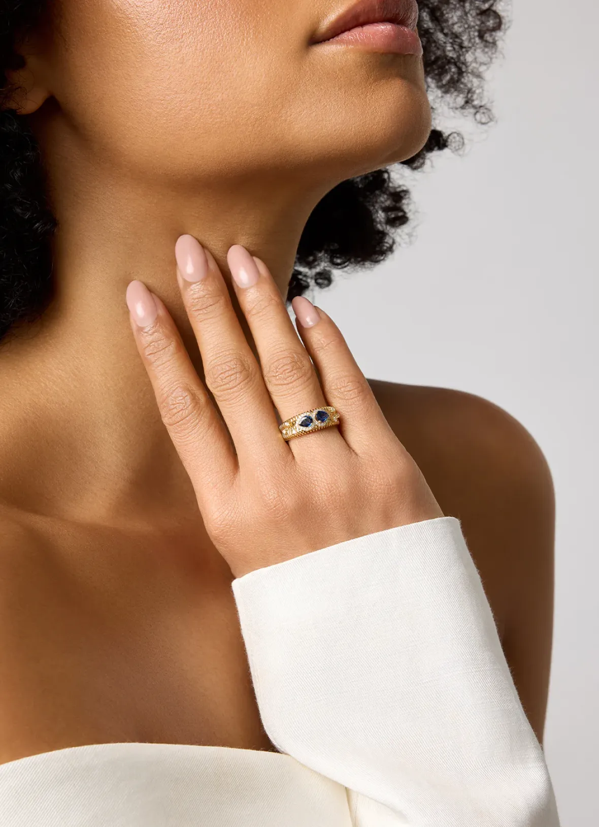 Diamond Point Geelgouden Ringen|Ringen Met Kleurstenen<Geelgouden ring, 0.70 ct blauwe saffier, Gallery