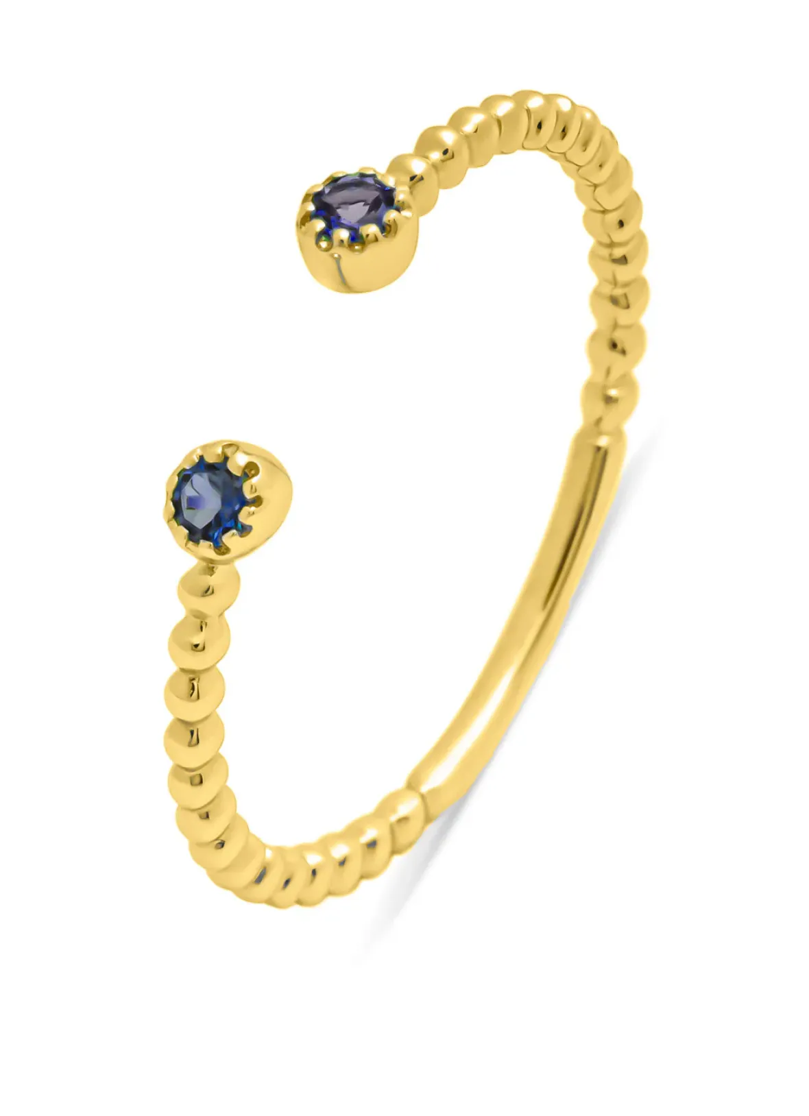 Diamond Point Geelgouden Ringen|Ringen Met Kleurstenen<Geelgouden ring, 0.10 ct blauwe saffier, Joy