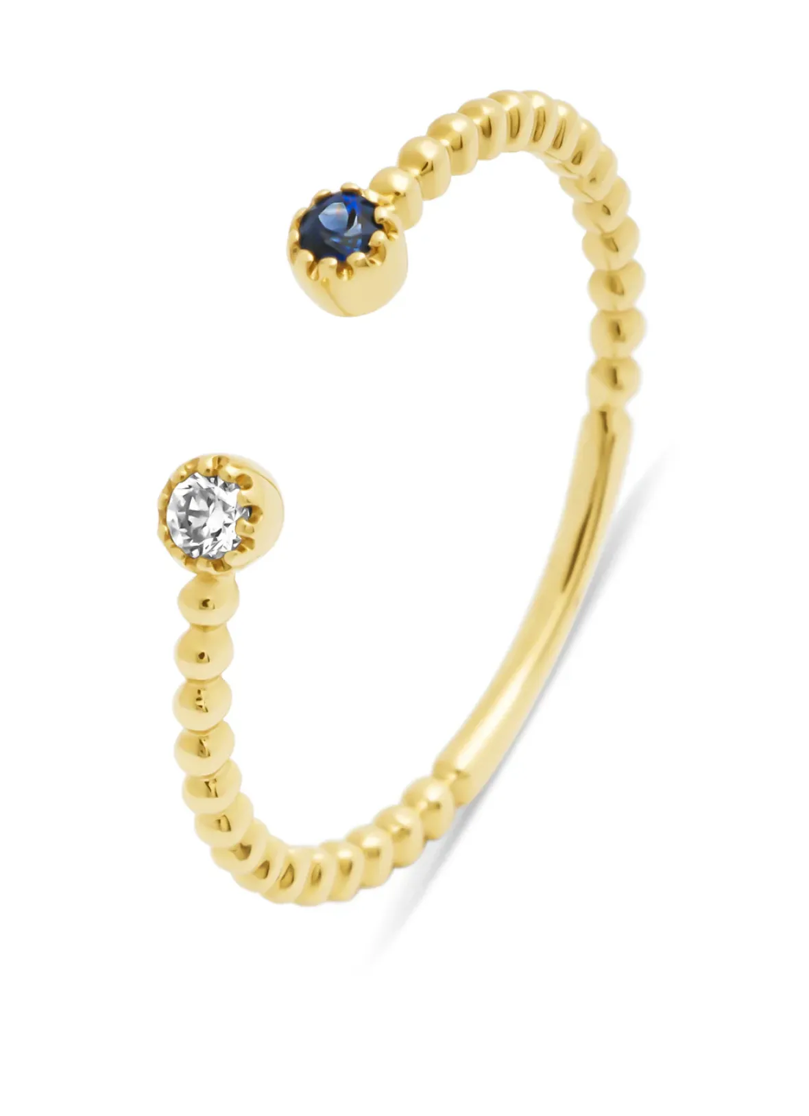 Diamond Point Geelgouden Ringen|Ringen Met Kleurstenen<Geelgouden ring, 0.05 ct blauwe saffier, Joy