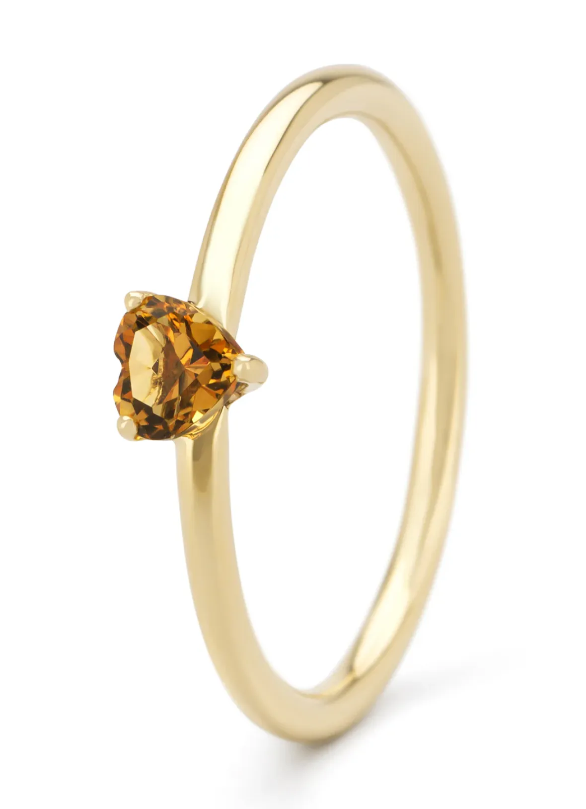 Diamond Point Geelgouden Ringen|Ringen Met Kleurstenen<Geelgouden ring, 0.22 ct citrien, Joy