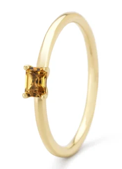 Diamond Point Geelgouden Ringen|Ringen Met Kleurstenen<Geelgouden ring, 0.18 ct citrien, Joy