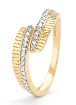 Diamond Point Geelgouden Ringen|Diamanten Ringen<Geelgouden ring, 0.11 ct diamant, Alliance