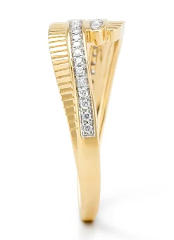 Diamond Point Geelgouden Ringen|Diamanten Ringen<Geelgouden ring, 0.11 ct diamant, Alliance
