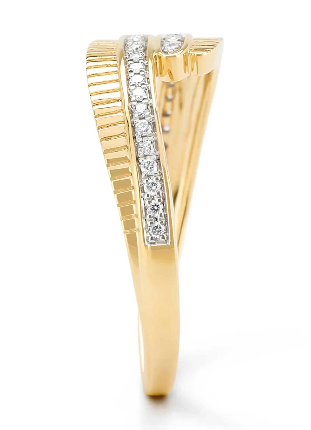 Diamond Point Geelgouden Ringen|Diamanten Ringen<Geelgouden ring, 0.11 ct diamant, Alliance