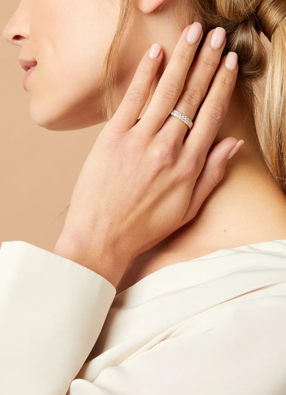 Diamond Point Geelgouden Ringen|Diamanten Ringen<Geelgouden ring, 0.98 ct diamant, Ensemble