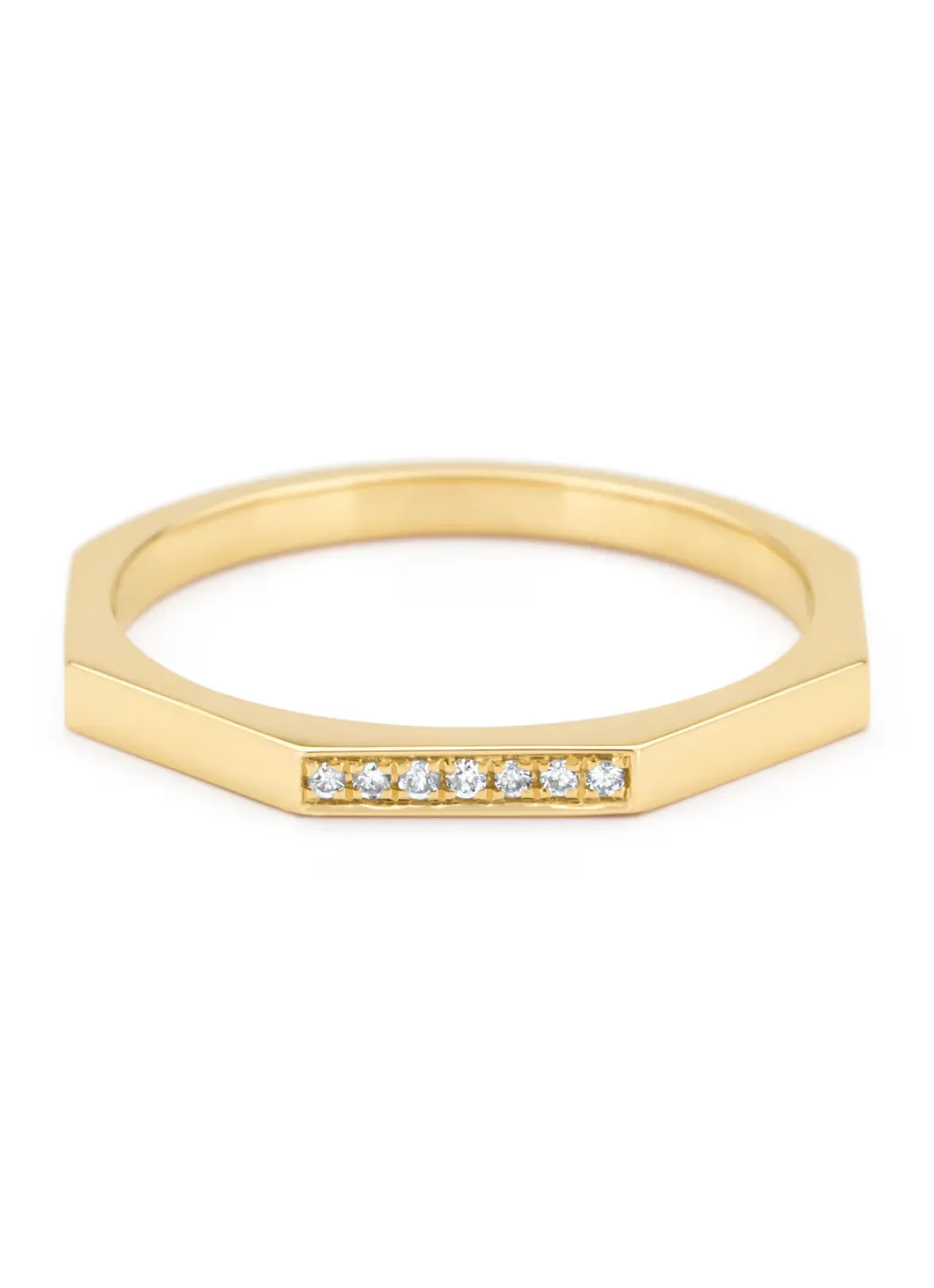 Diamond Point Geelgouden Ringen|Diamanten Ringen<Geelgouden ring, 0.03 ct diamant, Ensemble