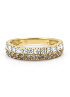 Diamond Point Geelgouden Ringen|Diamanten Ringen<Geelgouden ring, 1.02 ct diamant, Ensemble