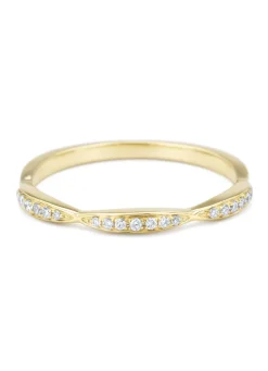 Diamond Point Geelgouden Ringen|Diamanten Ringen<Geelgouden ring, 0.09 ct diamant, Ensemble