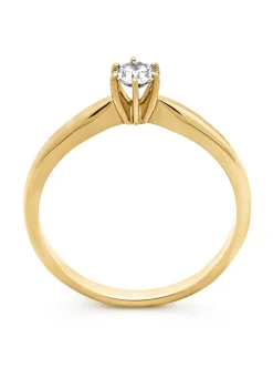 Diamond Point Geelgouden Ringen|Diamanten Ringen<Geelgouden ring, 0.20 ct diamant, Hearts & Arrows