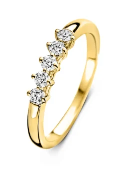 Diamond Point Geelgouden Ringen|Diamanten Ringen<Geelgouden ring, 0.25 ct diamant, Hearts & Arrows