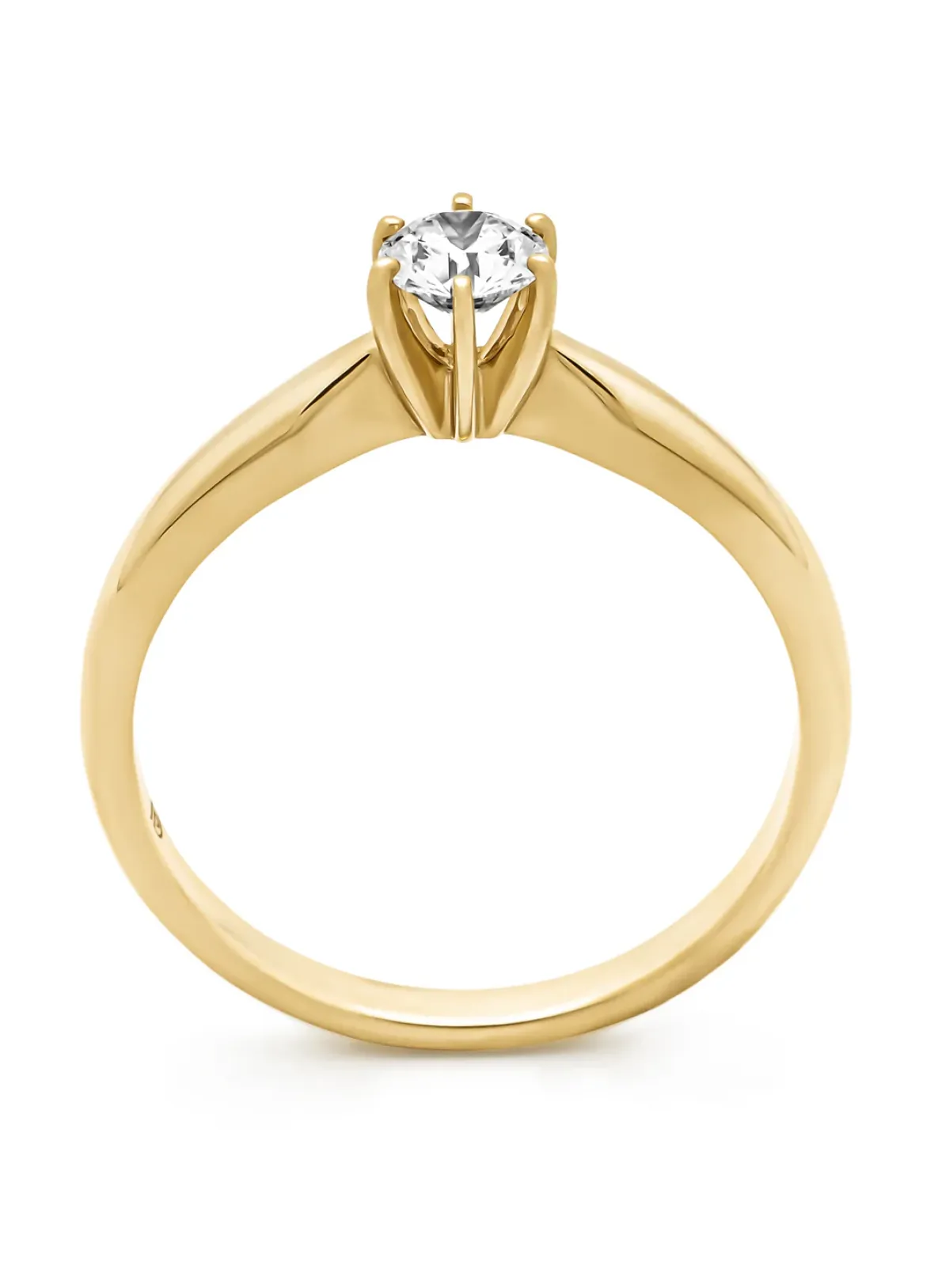 Diamond Point Geelgouden Ringen|Diamanten Ringen<Geelgouden ring, 0.30 ct diamant, Hearts & Arrows