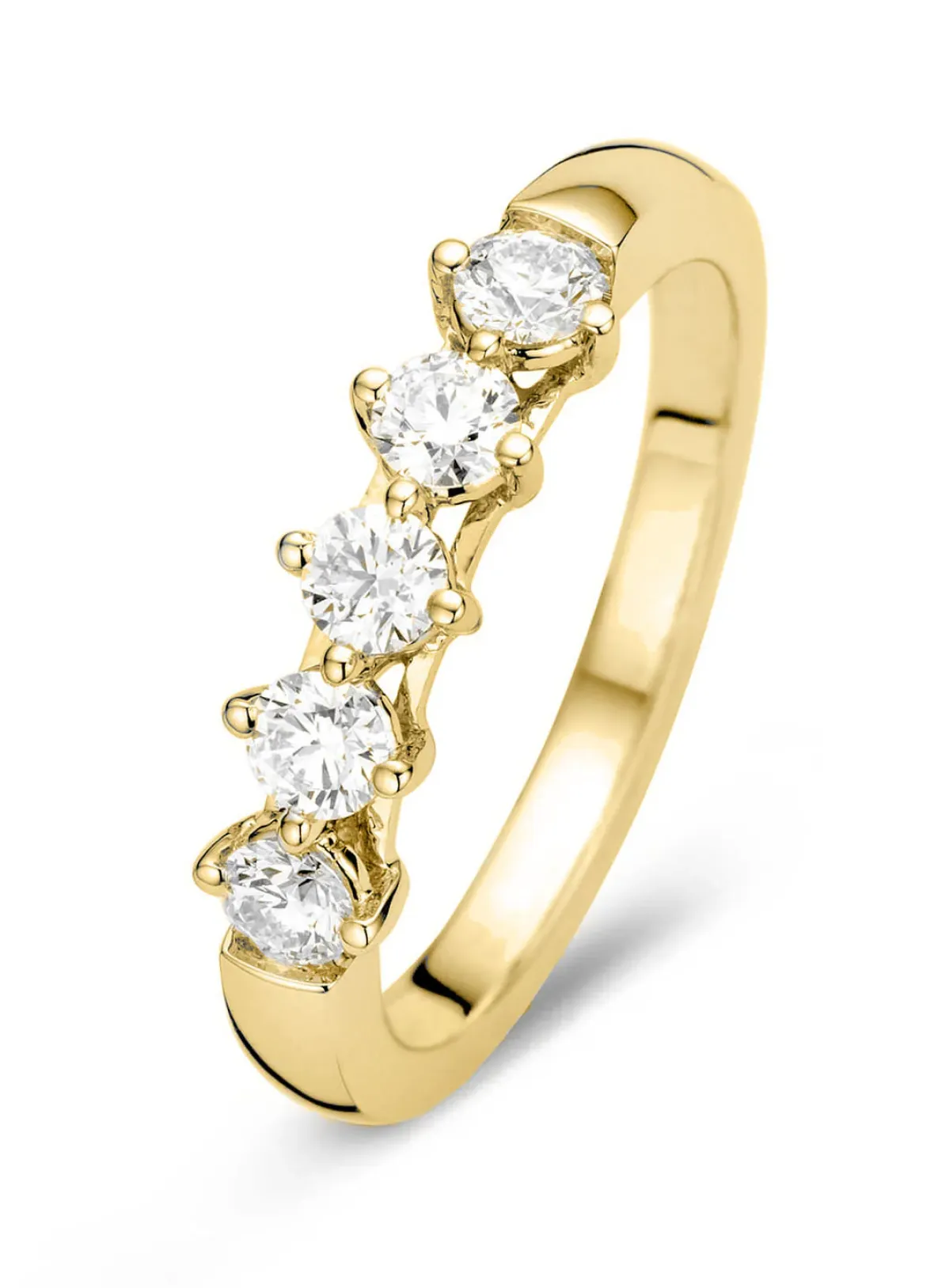 Diamond Point Geelgouden Ringen<Geelgouden ring, 0.50 ct diamant, Hearts & Arrows