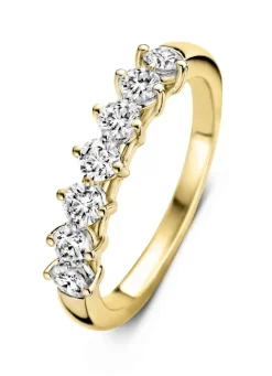 Diamond Point Geelgouden Ringen<Geelgouden ring, 0.70 ct diamant, Hearts & Arrows