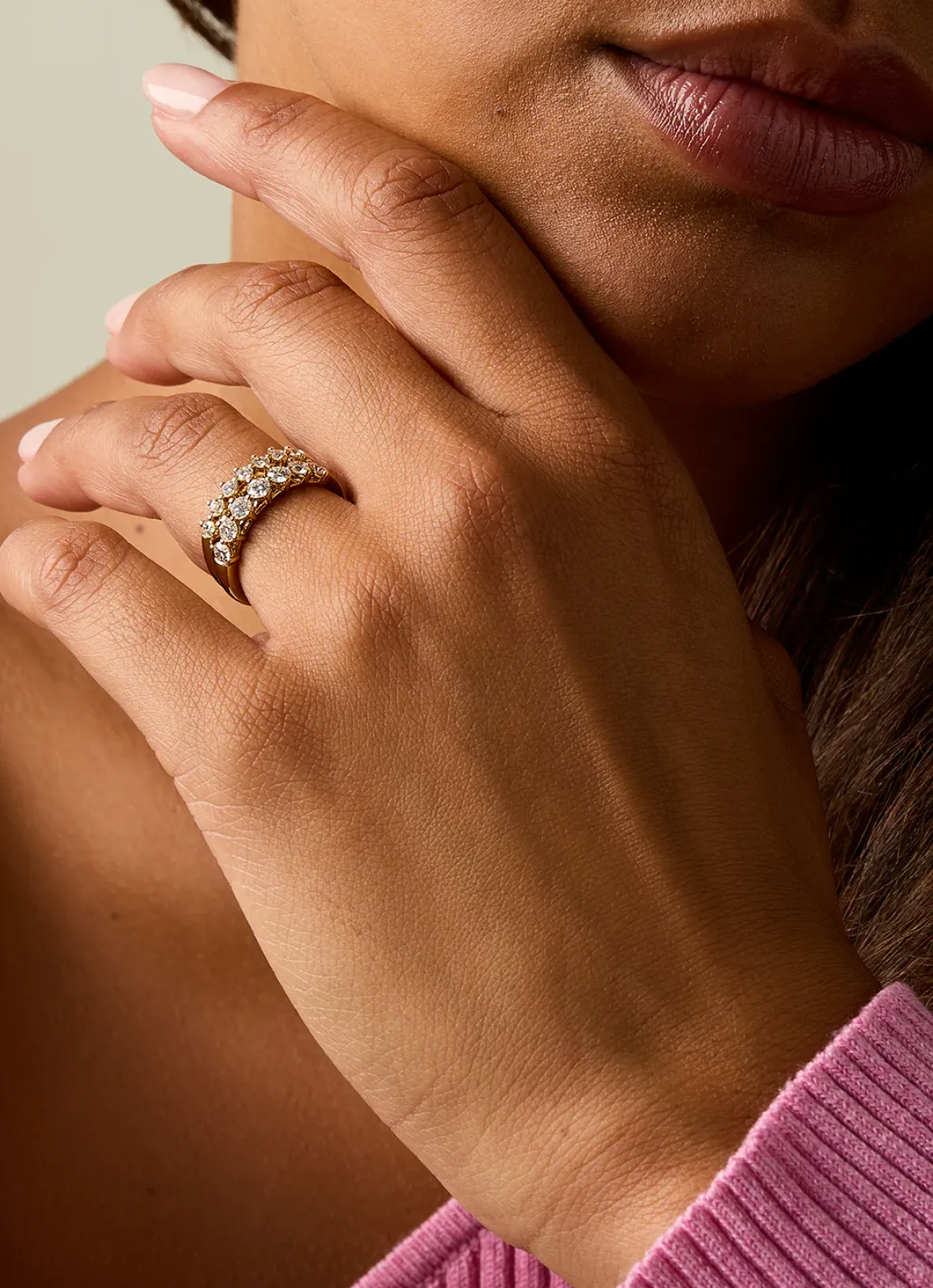 Diamond Point Geelgouden Ringen<Geelgouden ring, 0.70 ct diamant, Hearts & Arrows