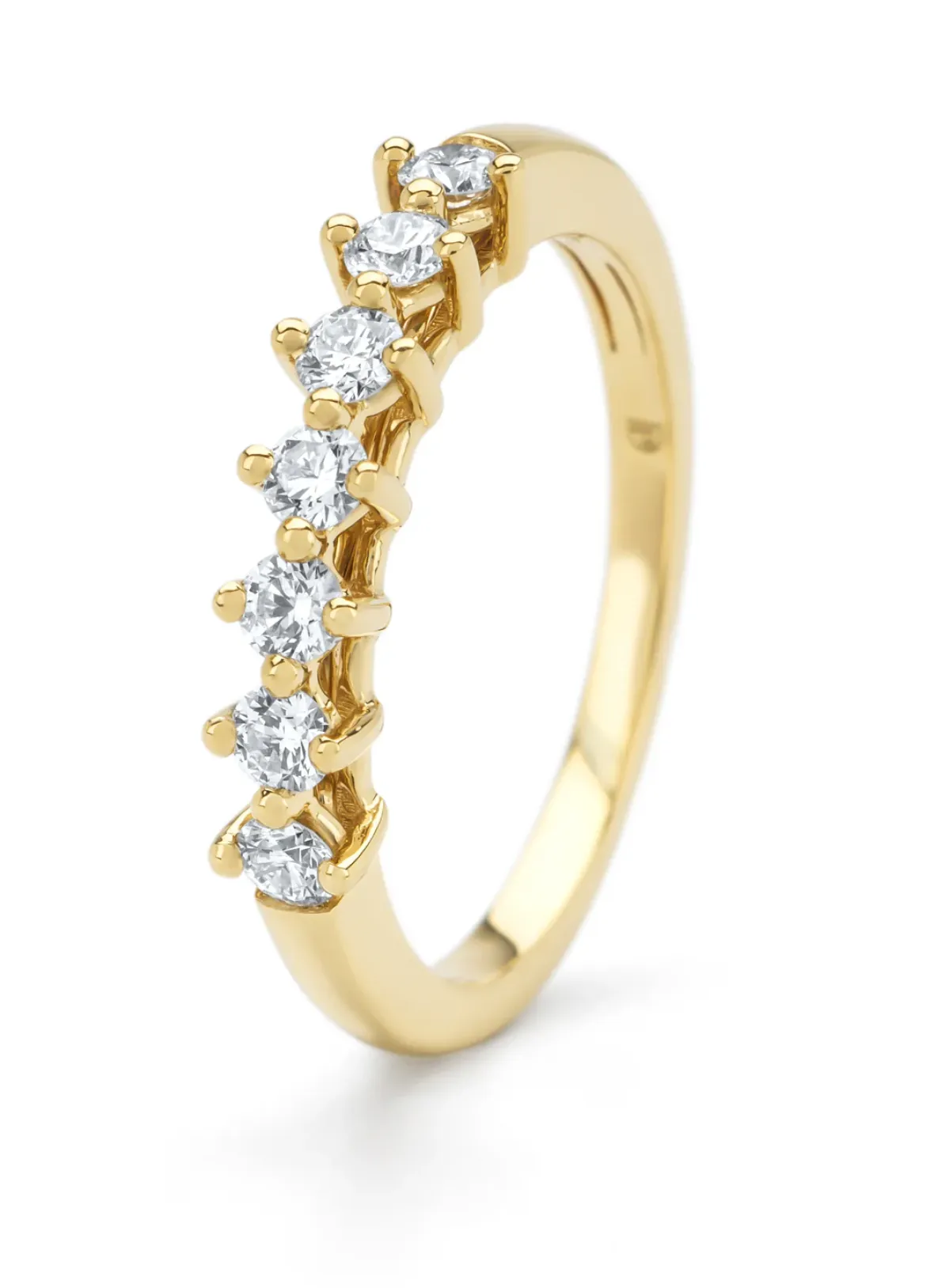 Diamond Point Geelgouden Ringen<Geelgouden ring, 0.35 ct diamant, Hearts & Arrows