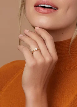 Diamond Point Geelgouden Ringen<Geelgouden ring, 0.26 ct diamant, Hearts & Arrows