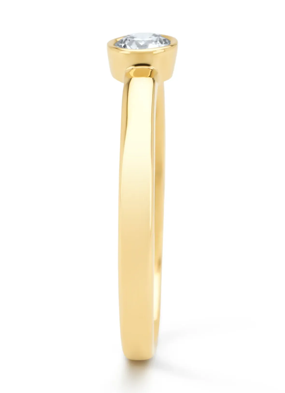 Diamond Point Geelgouden Ringen<Geelgouden ring, 0.20 ct diamant, Hearts & Arrows