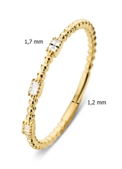 Diamond Point Geelgouden Ringen|Diamanten Ringen<Geelgouden ring, 0.06 ct diamant, Joy