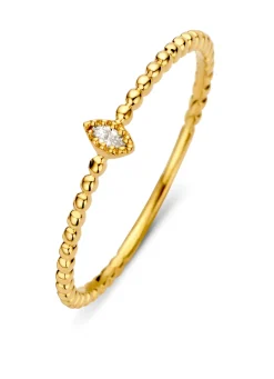 Diamond Point Geelgouden Ringen|Diamanten Ringen<Geelgouden ring, 0.04 ct diamant, Joy