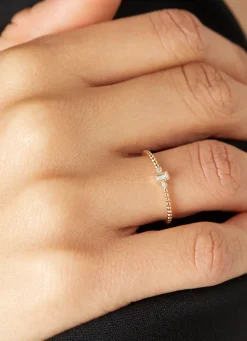 Diamond Point Geelgouden Ringen|Diamanten Ringen<Geelgouden ring, 0.07 ct diamant, Joy