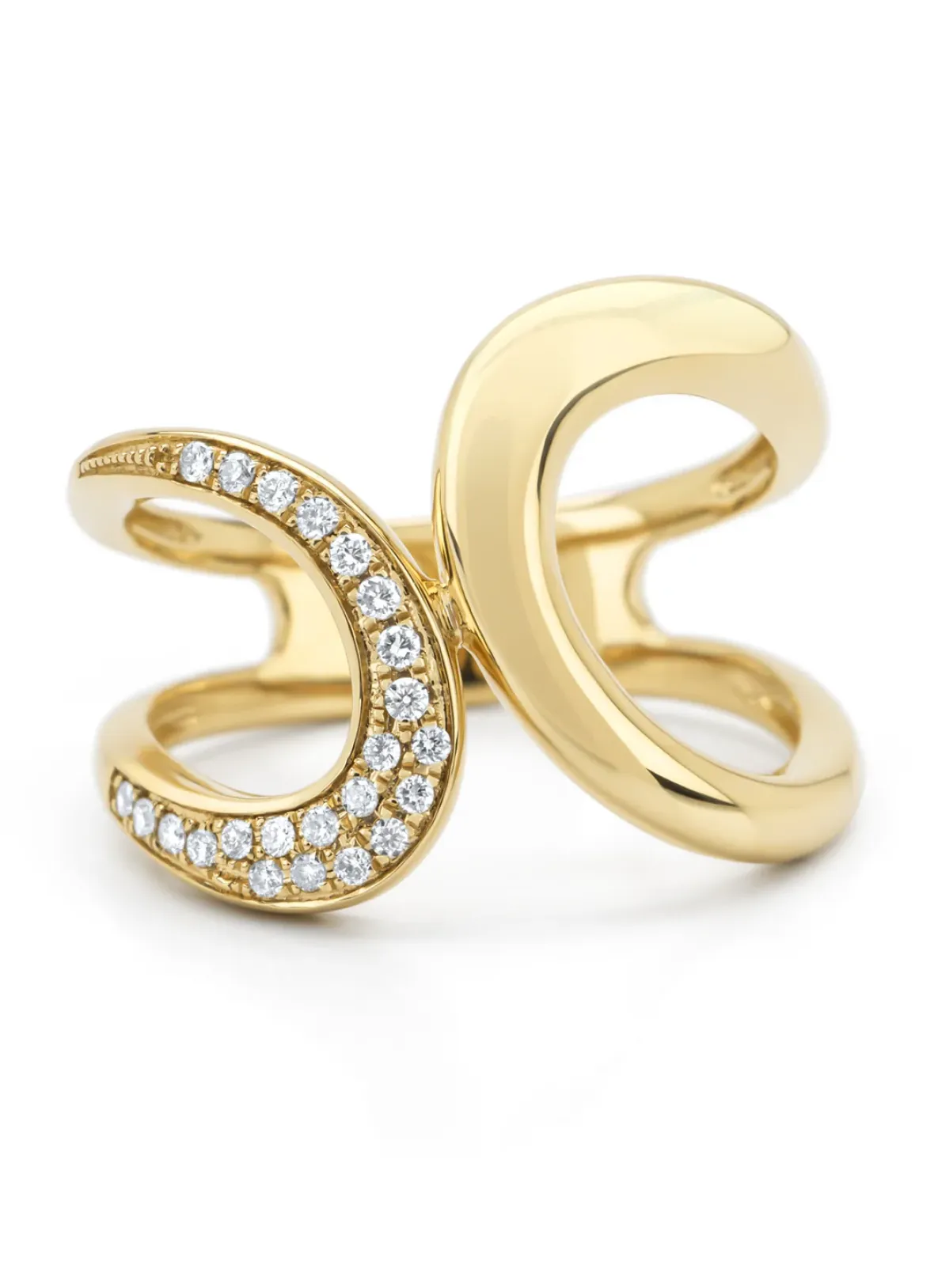 Diamond Point Geelgouden Ringen|Diamanten Ringen<Geelgouden ring, 0.12 ct diamant, Like a star
